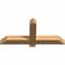 Ekena Millwork Eugene Smooth Timber Gable Bracket, Western Red Cedar, 36"W x 16"H x 3 1/2"D x 3 1/2"F, 11/12 Pitch GBW036X16X0404EUG00SWR - alternate 3
